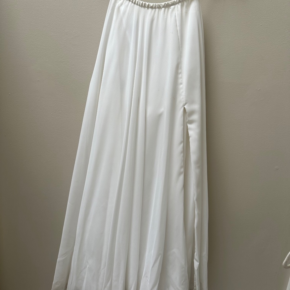 Chiffon wedding circle skirt